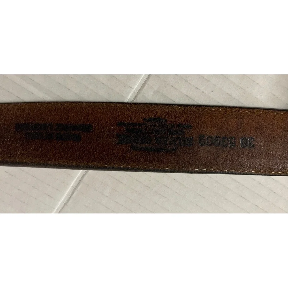 Silver Creek Belt Men 36 Brown‎ Western Floral Embossed Genuine Leather USA